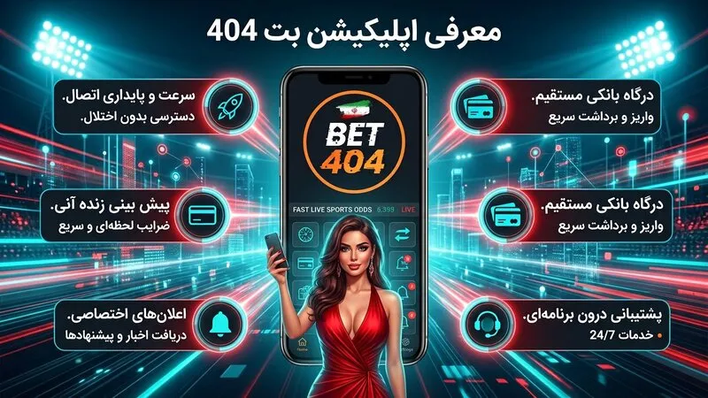 معرفی اپلیکیشن بت 404 و ویژگی های کلیدی آن 🚀