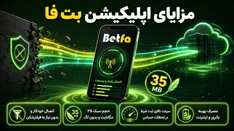 امکانات اپلیکیشن بت فا که در نسخه وب پیدا نمیکنید
